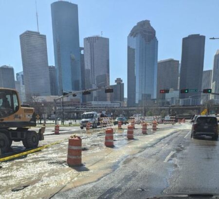 Houston Avenue Water Leak