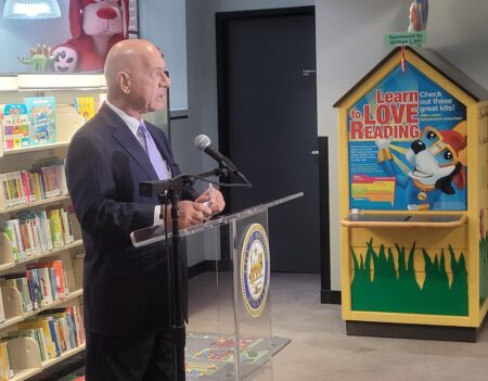 Whitmire and Kamin at Freed Montrose Library