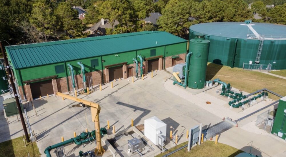 Photo of a water treatment facility