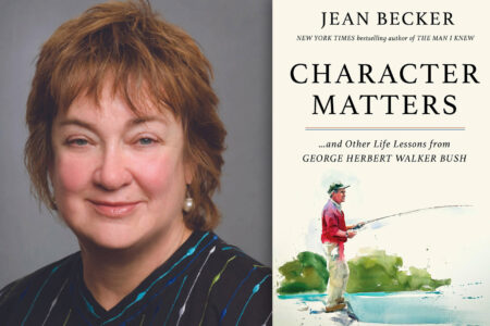 Jean Becker with her book "Character Matters"
