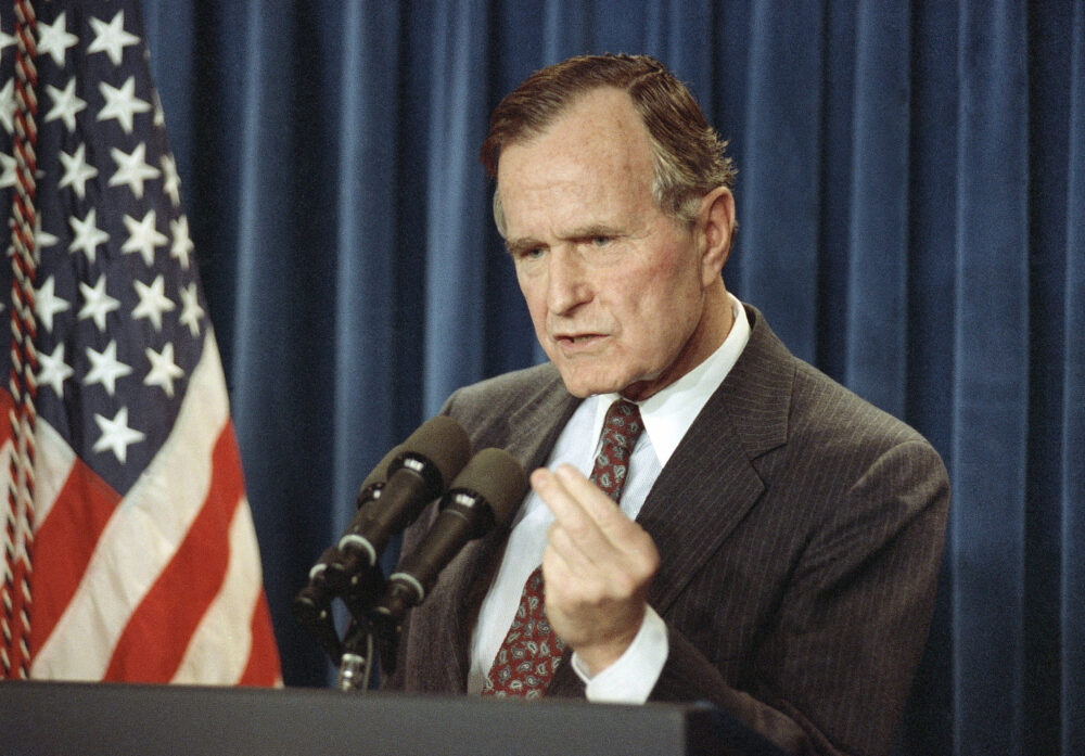 President George H.W. Bush in 1991
