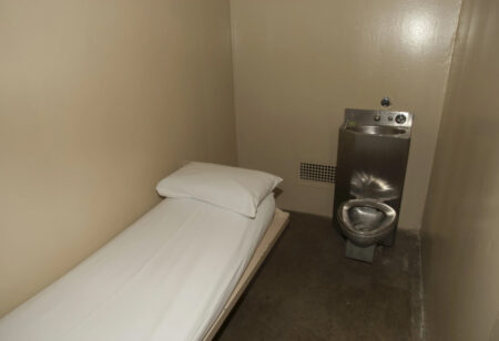 A prison cell in Texas Department of Criminal Justice