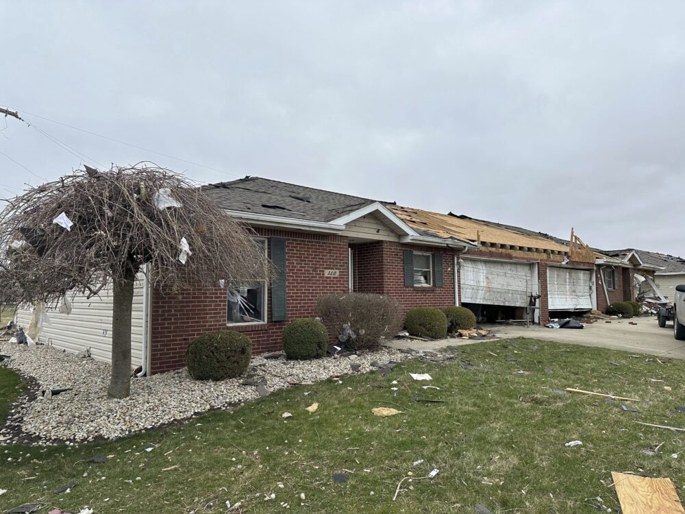 house damaged due to storm