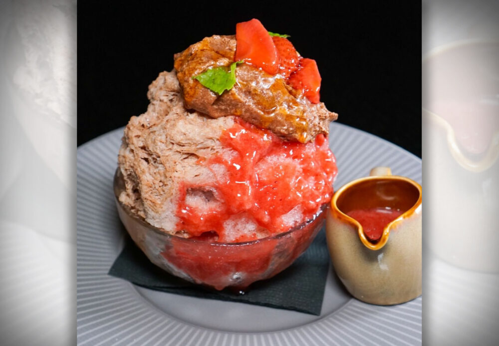 Katami Houston Nutella Kakigori Strawberry Frozen Dessert