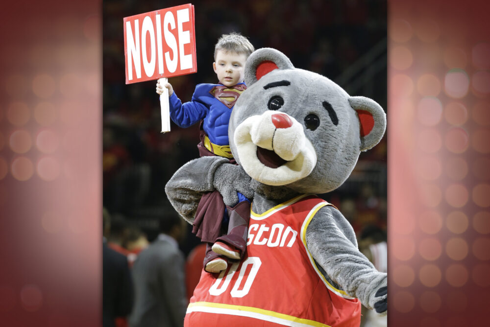 Houston Rockets mascot Clutch the Bear