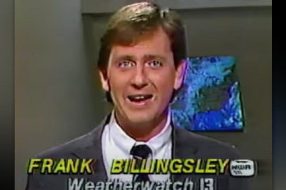 Frank Billingsley on screen in 1987.