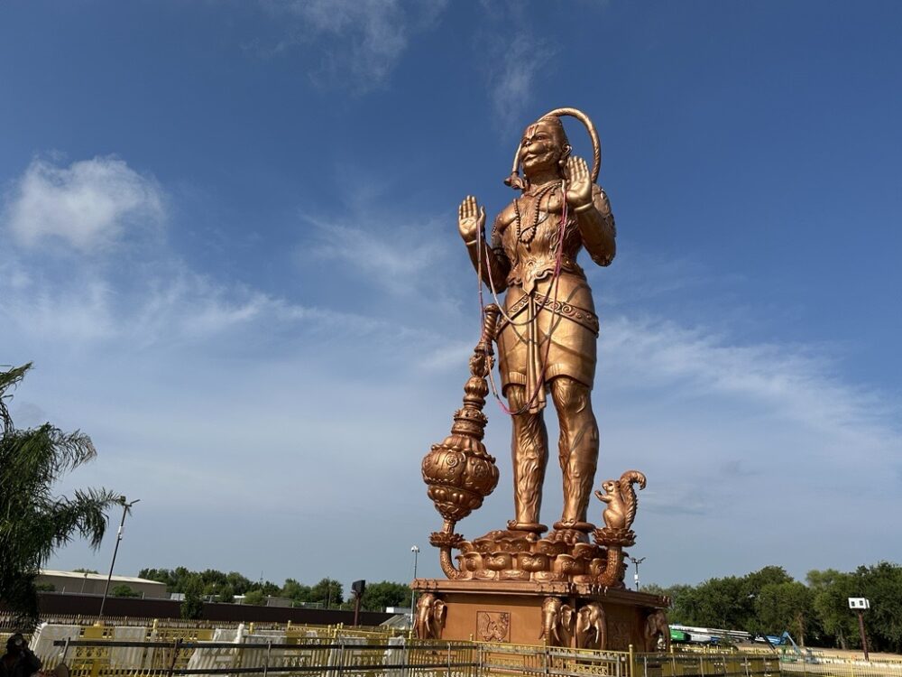 The Statue of Union is 90 feet tall and weighs 90 tons.