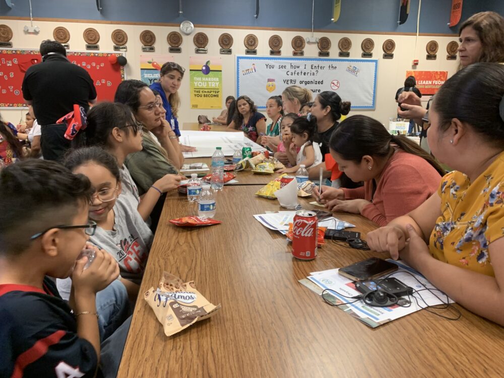 Cage Elementary Families Bond Meeting