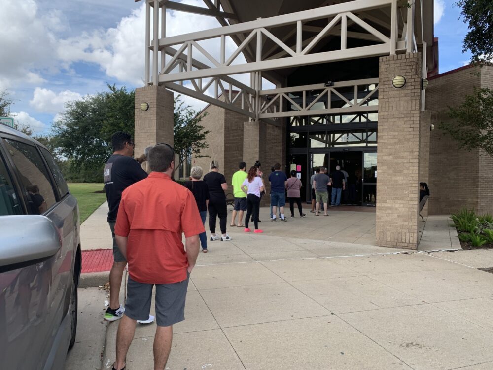 Voting at the Tom Reid Library