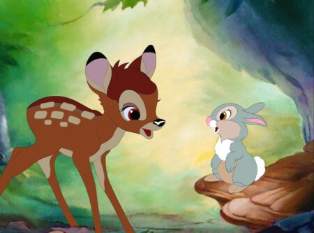 A still image from the Disney classic "Bambi".