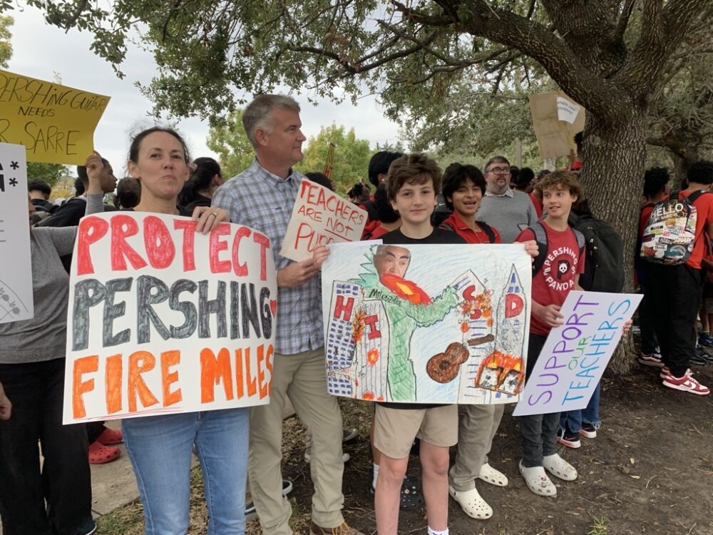 Pershing Protest Evans