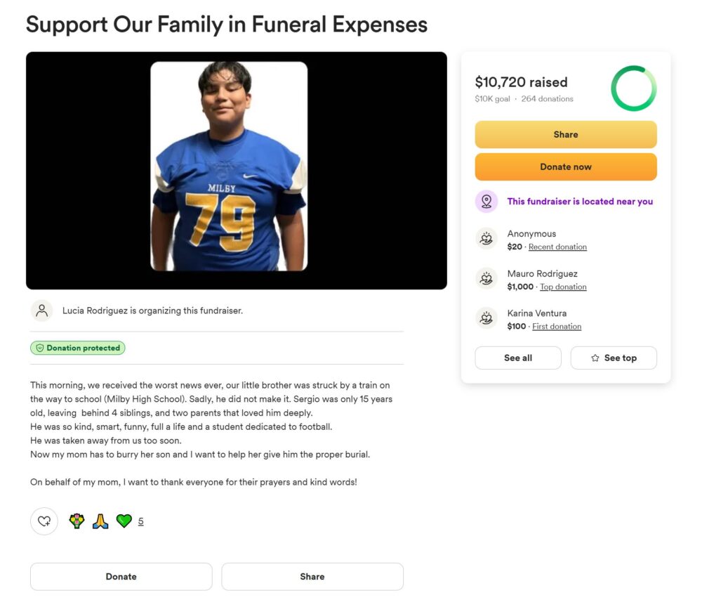 Sergio Rodriguez GoFundMe