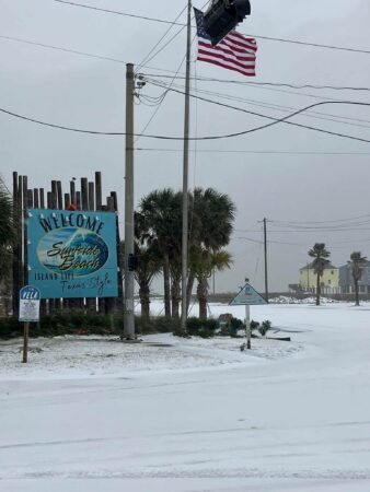 Galveston snow