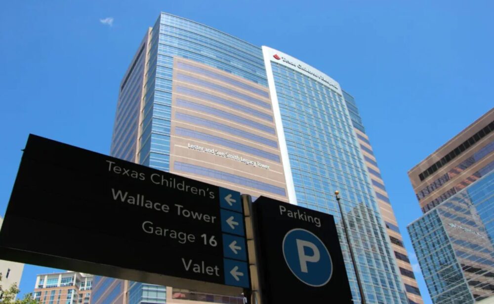 In the picture is the location of the children's hospital in Texas at the Texas Medical Center in Houston.