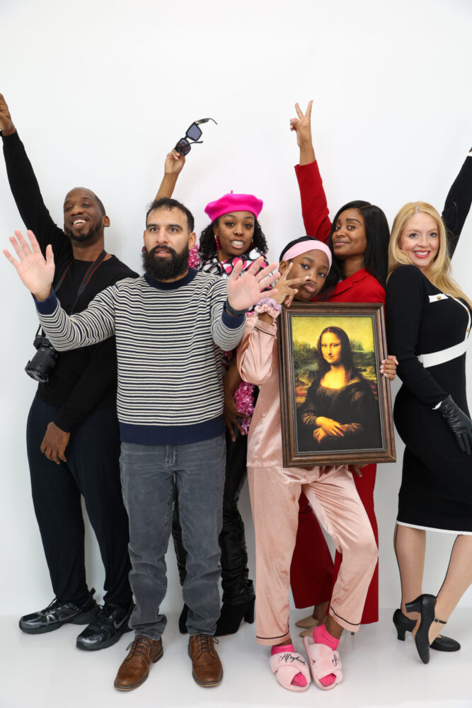 From Left to right: Director/playwright and actor Kevo, Actors: Paul Ynfante, Neshaunda Mays, Afrykah, Kiki Kingdom and Kasey Bass