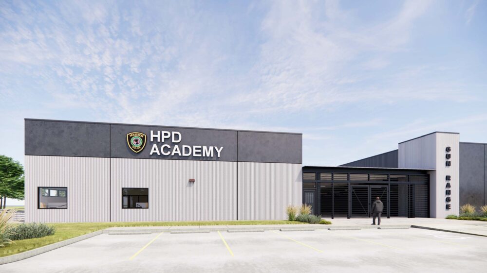 Houston Police Foundation akan mulai dibangun bulan ini di pusat pelatihan senjata api baru sebesar $ 10,5 juta di kampus Houston Police Academy. (Kredit foto: Yayasan Polisi Proporsional/Houston)
