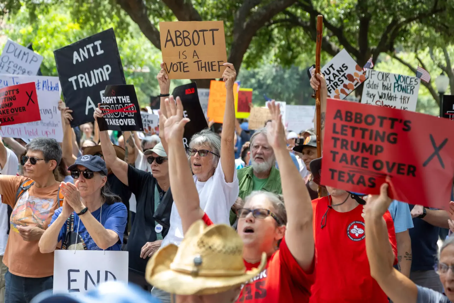 Thousands rally at Texas Capitol against Republican-backed ...