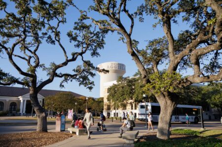 Texas A&M Campus Bus Stop