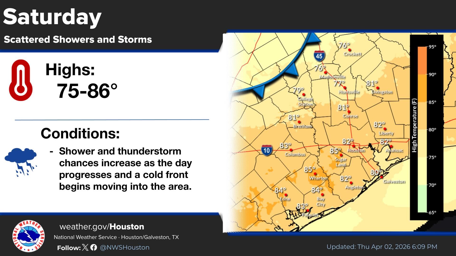 Isolated severe storms possible in Houston area this Easter weekend ...