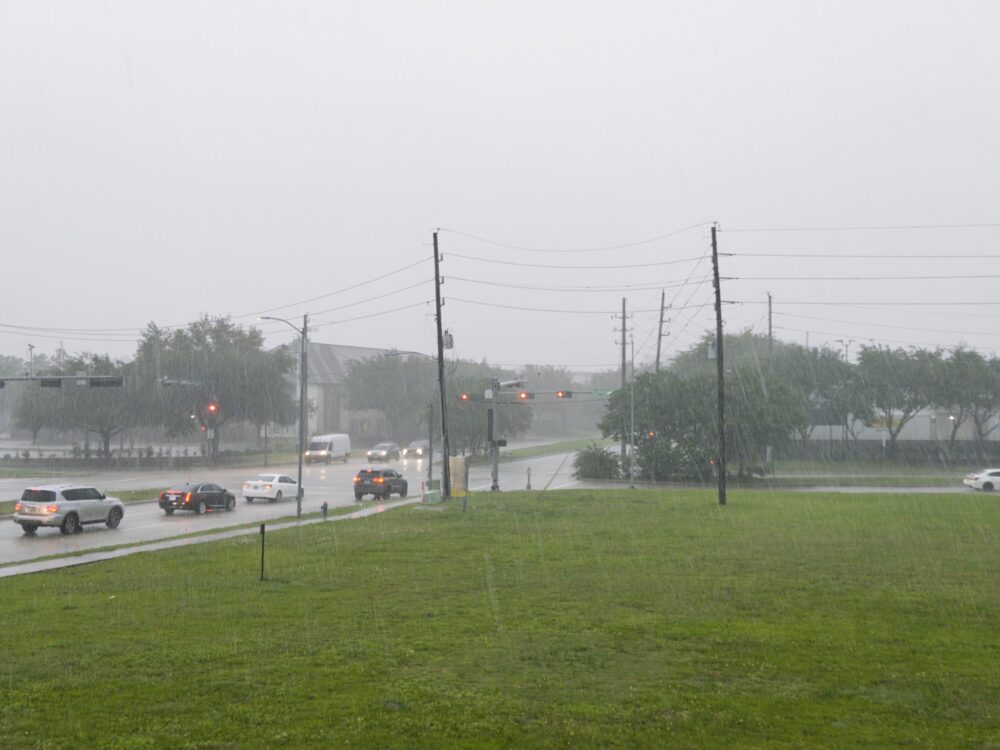 Houston experienced heavy rain on Friday, May 1, 2026. (Photo Credit: Kyle McClenagan/HPM)