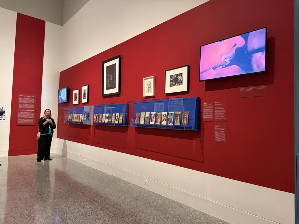 MFAH Curator of Prints and Drawings Dena Woodall speaks in the Picasso-Klee-Matisse exhibition on May 15, 2026 (Photo Credit: Sophia Jozwiak/Houston Public Media)