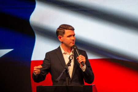Democratic voters voice optimism as James Talarico goes on the offensive at Houston rally