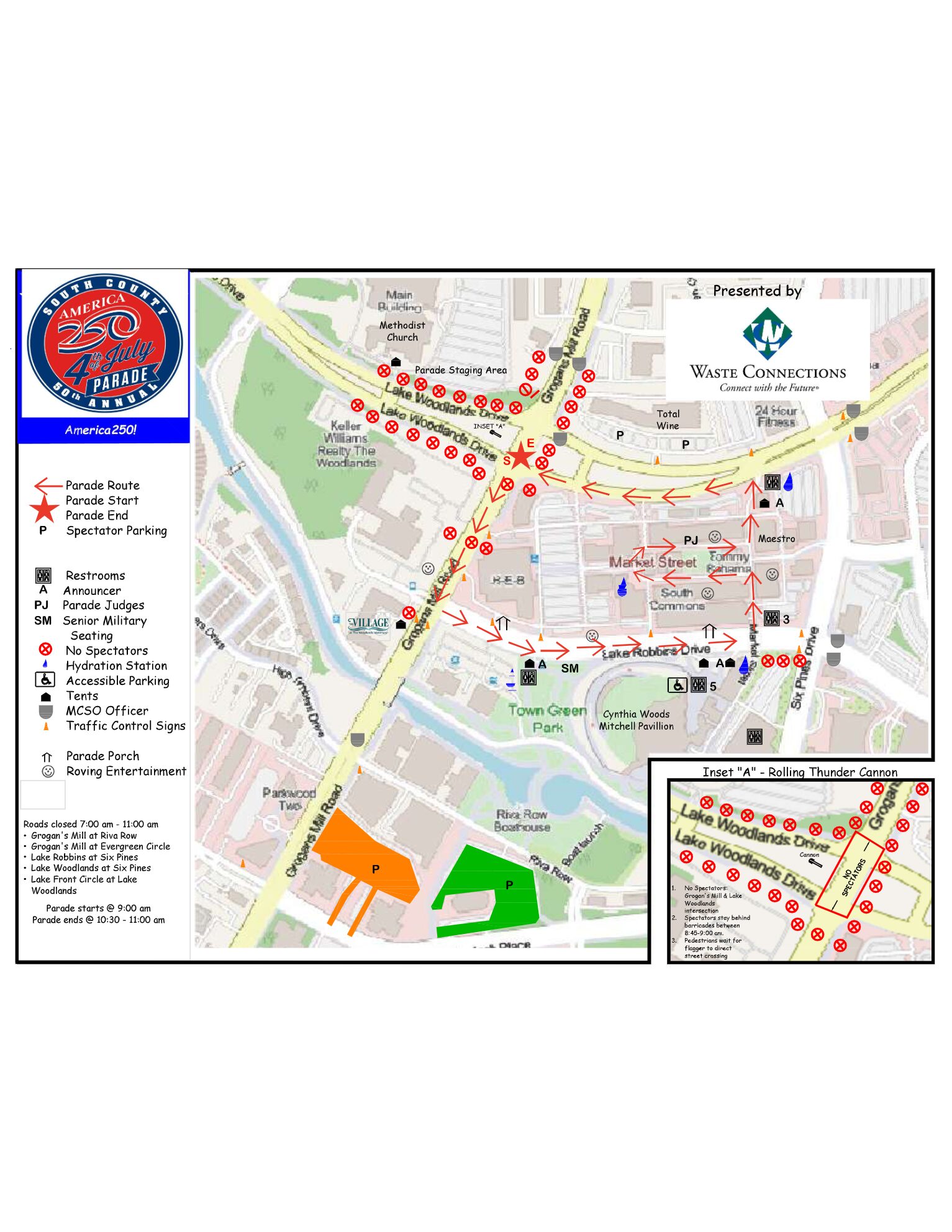 Parade map