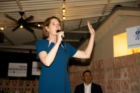Vikki Goodwin files police report saying Dan Patrick broke law with AI-generated campaign ads