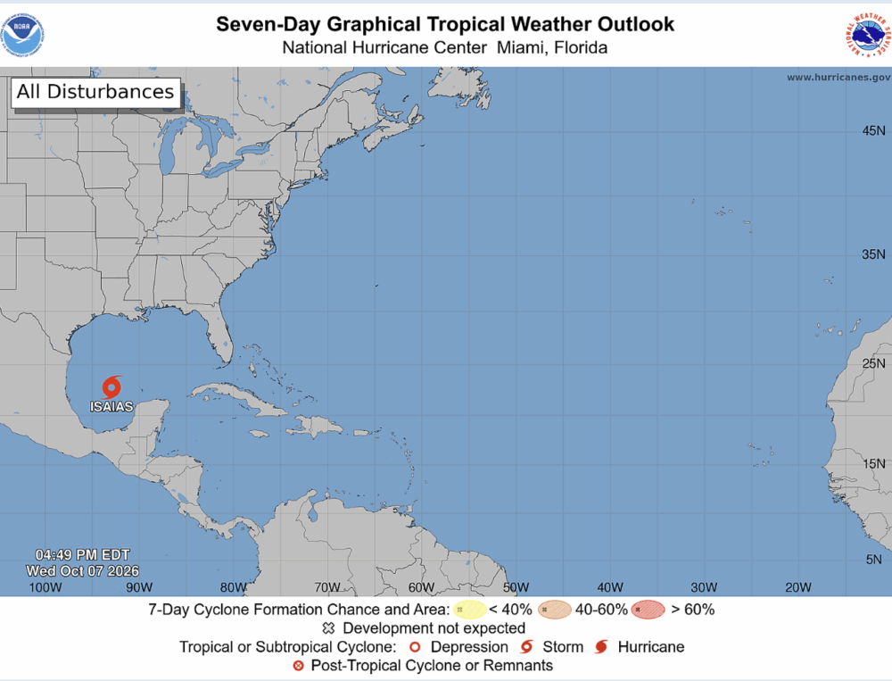 Tropical Storm Isaias is expected to become the Atlantic's first hurricane this season.