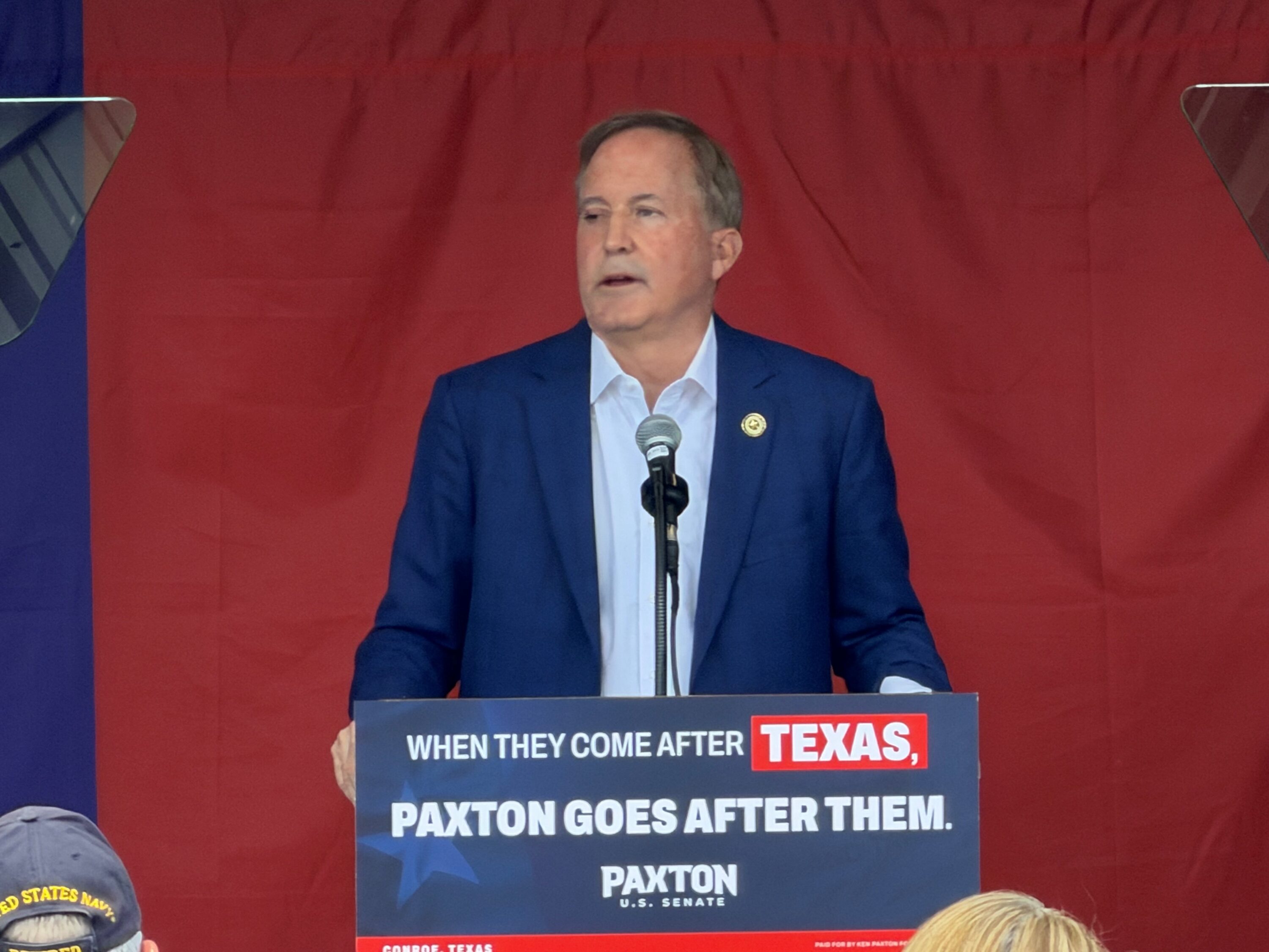 Paxton looks to seal the deal with Houston-area voters, saying control of U.S. Senate is at stake